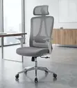 Ergonomic High Back Office Chair - Gray Fabric - 2