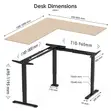 1400mm Electric Triple-Motor Standing Desk - 4