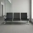 Benchi la Hospitali 3-Link Nyeusi - 2
