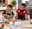 Set ya Vipande 4 vya Wavulana: Shati ya Pamba, Shorti ya Khaki, Suspender & Bowtie - 4
