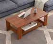 1.2M Brown Mahogany Coffee Table - 2