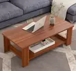 1.2M Brown Mahogany Coffee Table - 4