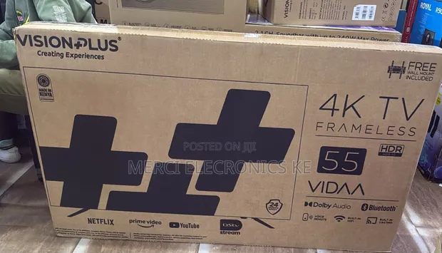 Vision Plus 55 Inch Smart UHD Android TV VP8855K - 1