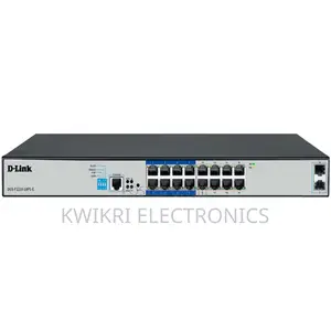 D-Link DGS-F1210-18PS-E 16-Port Gigabit PoE+ Smart Switch (250m Long Range)
