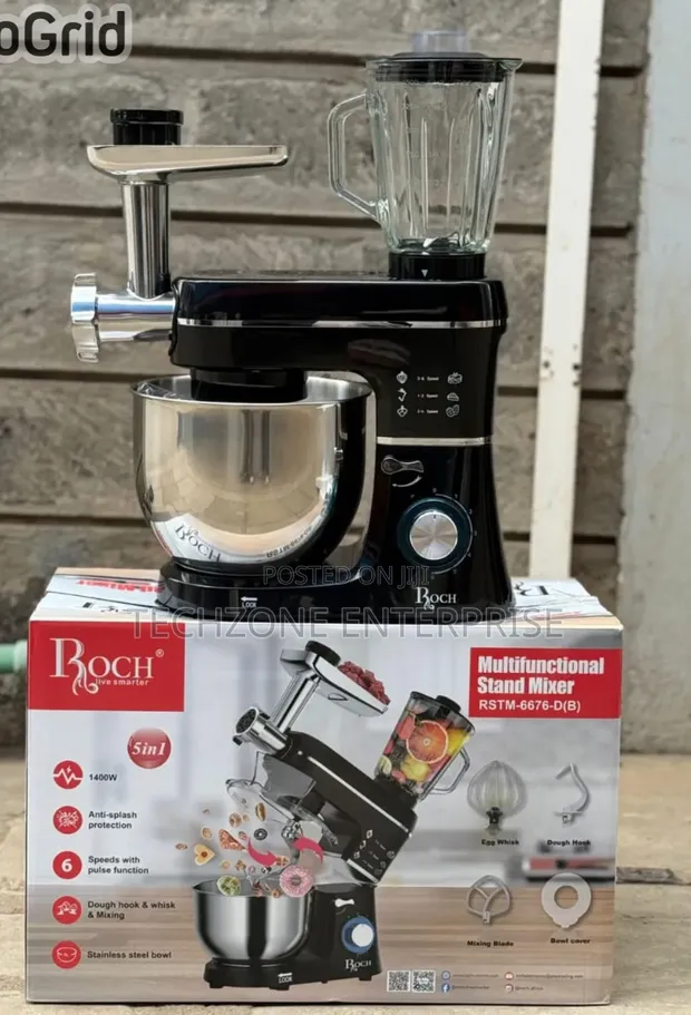 Roch 5-in-1 Multifunctional Stand Mixer 1400W - 1