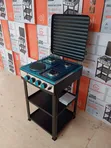 Eurochef 3 Gas + 1 Umeme Cooker ya Kusimama na Rafu - 2