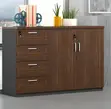 Kabati la 3-Door Credenza - 5