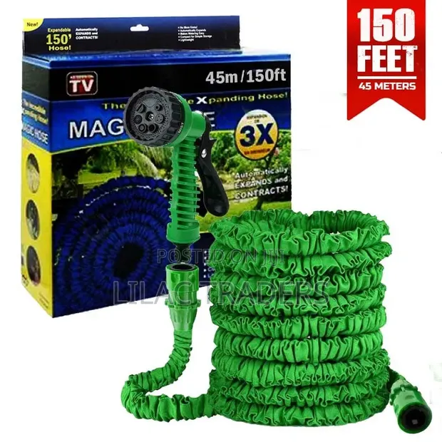 Expandable Water Hose for Gardening & Car Wash 45m - 1