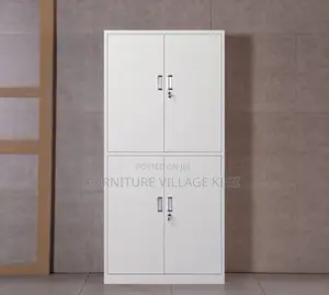 4-Door Lockable Steel Office Cabinet Locker