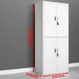 4-Door Lockable Steel Office Cabinet Locker - 3