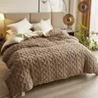 Set ya Duvet Nzito ya Woolen ya Single - 2
