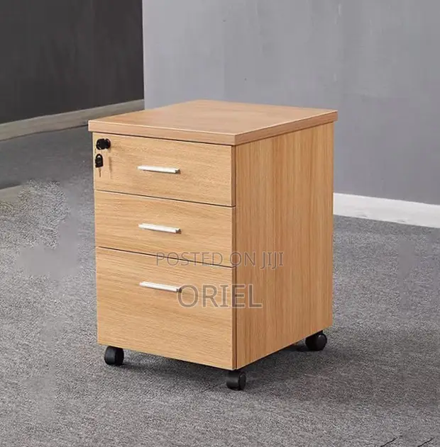 Three-Drawer Pedestal Office File Cabinet - 1