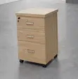 Three-Drawer Pedestal Office File Cabinet - 5