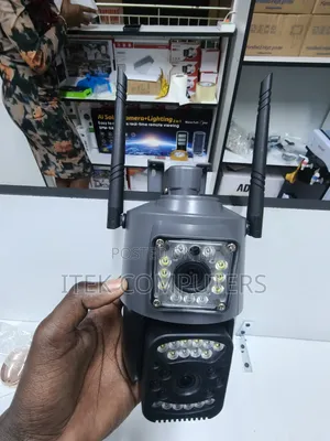 Kamera ya Usalama ya Umeme ya Dual View 4G na Sauti ya Njia Mbili