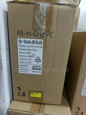 HP EliteOne 800 G4 AiO, Core i5 8th Gen, 24" Refurbished
