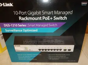 D-Link DGS-1210-10P PoE Switch - 8-Port Gigabit Smart Managed