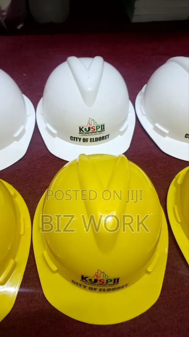 Custom Logo Printing on Safety Helmets - 1