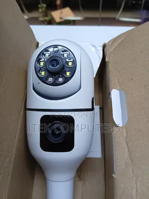 V380 Dual Lens PTZ Bulb WiFi Camera
