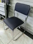 Heavy-Duty Padded Chrome Event Armless Chair - 2
