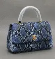 Chanel Python Coco Handle Flap Bag - 4