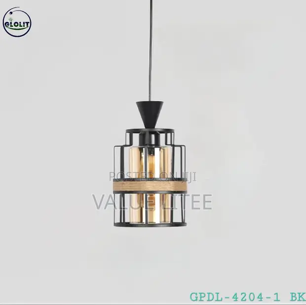 Single Pendant Light - Gold Finish - 1
