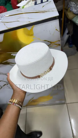 Kofia ya Majira ya Joto ya Ufukweni na Kifungo cha Mkanda wa Ngozi