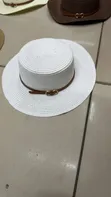 Kofia ya Majira ya Joto ya Ufukweni na Kifungo cha Mkanda wa Ngozi - 3