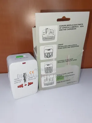 Universal Travel Adapter with USB & Surge Protector