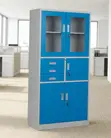 Kabati la Faili la Bluu Linalofungwa na Sefu - 4
