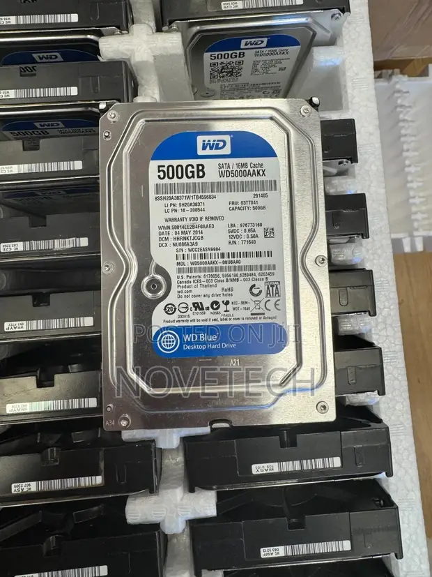 Western Digital Blue 500GB Internal Desktop HDD - 1