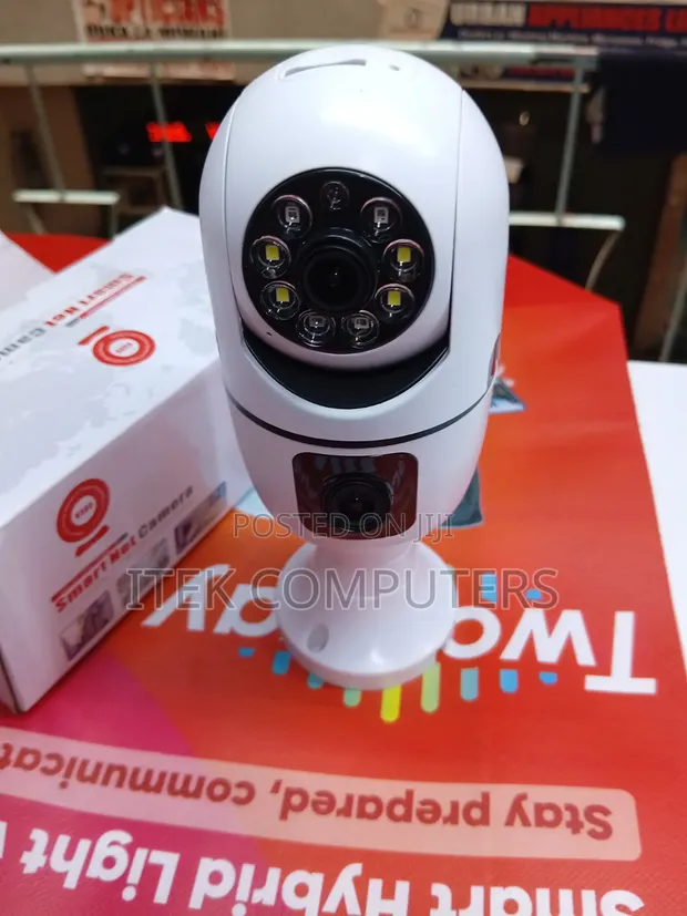 Smart V380 Bulb CCTV Camera with Dual Lens PTZ WiFi - 1