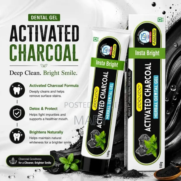 Looloo Herbal Dental Gel - Activated Charcoal - 1
