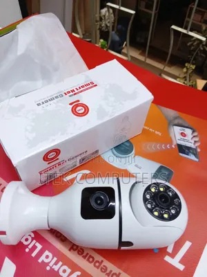 V380 PTZ Bulb Security Camera with Dual Lens WiFi