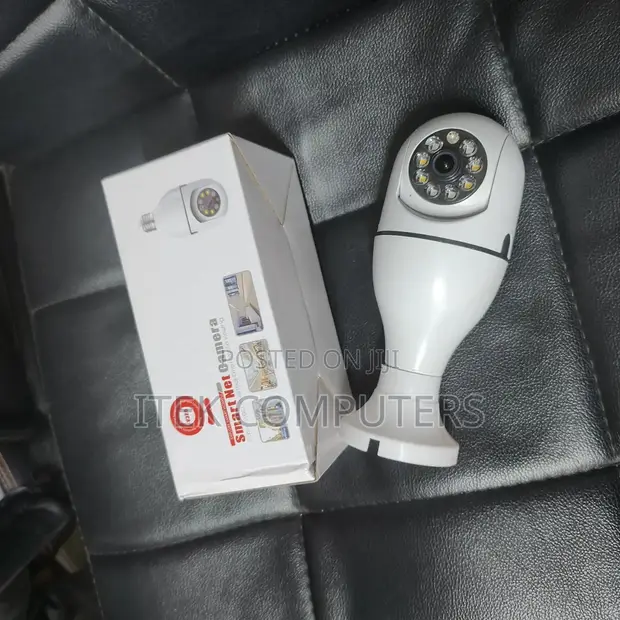V380 Wireless Bulb PTZ CCTV Camera with Dual Lens - 1