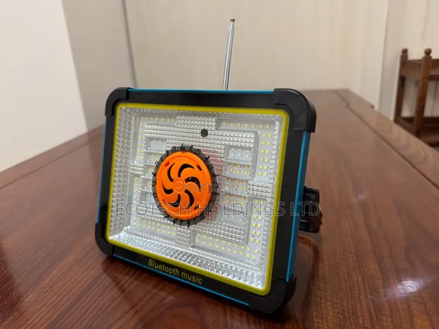 Multifunctional Solar Emergency Floodlight with Bluetooth Radio - 1