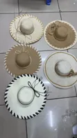 Women's Wide Brim Floppy Straw Sun Hat - 1