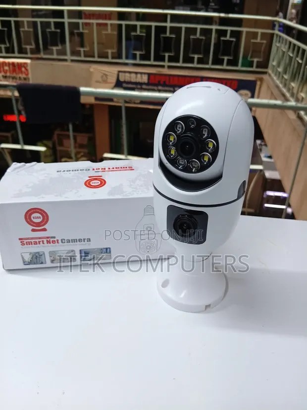V380 WiFi Dual Lens Bulb Camera - 1