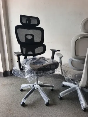High-Back Ergonomic Office Chair with Adjustable Headrest