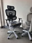 High-Back Ergonomic Office Chair with Adjustable Headrest - 1