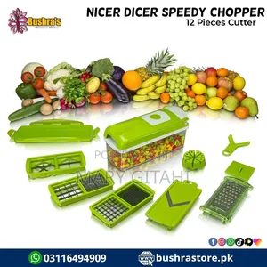 12pc Veggie Cutter Nicer Dicer Chopper