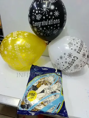 100 Pcs Congratulations Balloons