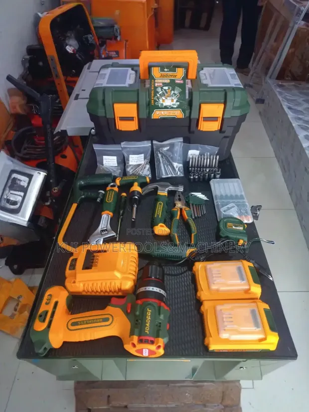 Jadever 119pc 20V Cordless Drill Set na Toolbox - 1