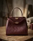Fendi Embossed FF Monogram Peekaboo Bag - 1