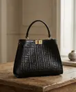Fendi Embossed FF Monogram Peekaboo Bag - 2