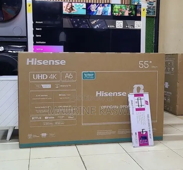 Hisense 55" Smart UHD 4K TV with Free Wall Mount - 1