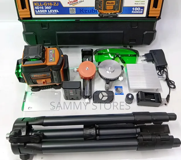 Kzubr 4D 16-Line Professional Construction Laser Level Kit - 1