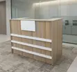 Dawati la Ofisi la Mpokeaji 120cm - Kahawia - 5
