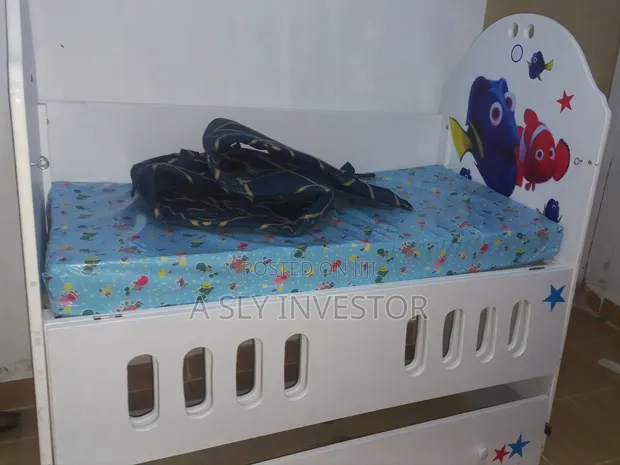 Brand New Baby Cot with Mattress and Side Guards - 1