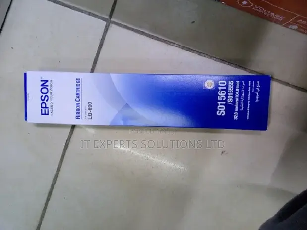 Epson LQ-690 Kaseti ya Ribbon Nyeusi - 1