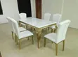 6 Seater Executive Modern Marble Dining Table - 1